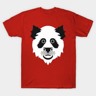 Panda Face Black and White T-Shirt